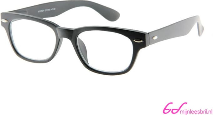 INY Woody +3.50 - Zwart - Leesbril