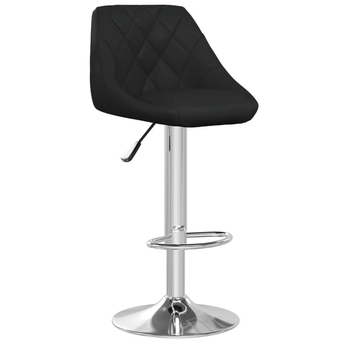 vidaXL - Barstoelen - 2 - st - kunstleer - zwart