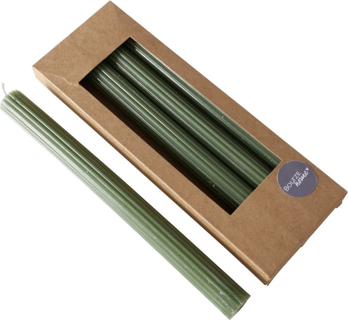 Staafkaars 25 cm diameter 2,3 cm Classic groen