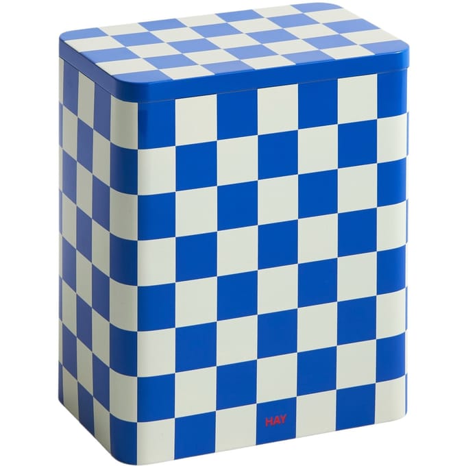 HAY Blikken Container Groot - HAYTinBlueOffWhite