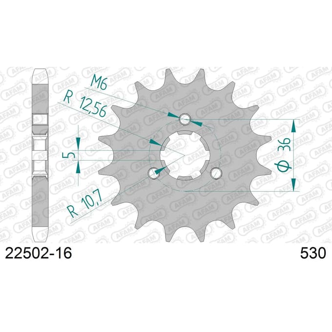 Tandwiel Afam 530 16 dents
