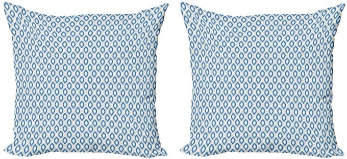 ABAKUHAUS Kussenhoes – Geometrisch Aquatisch – Dubbelzijdig 40x40cm – Rits