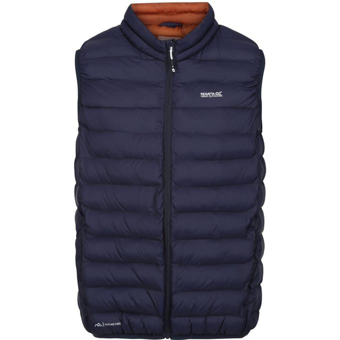 Regatta Heren Marizion Gewatteerd Gilet (Marine/gevaarlijk rood)