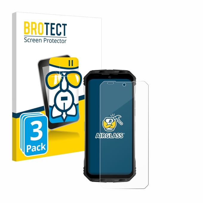 Screenprotector 3 Stuks voor Doogee S100 Pro Beschermglas transparant