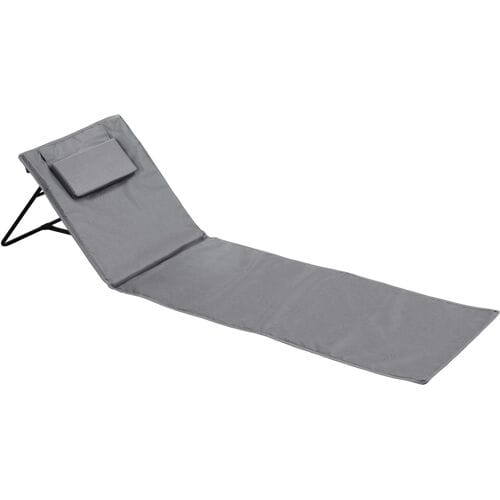CRIVIT Strandmat met rugsteun 161 x 53 cm (Grijs)