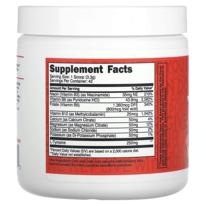 TransformHQ, Hydratation, Mélange de boisson électrolytique, Saveur Punch aux fruits, 4,9 oz (138.6 g)