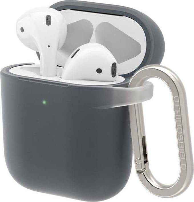 RhinoShield Apple AirPods Hard Plastic Hoesje Grijs