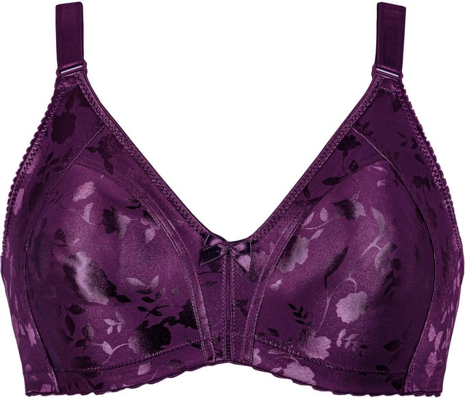 Naturana - Minimizer bh met bloemenpatroon - 5363 - Beetroot - 100B