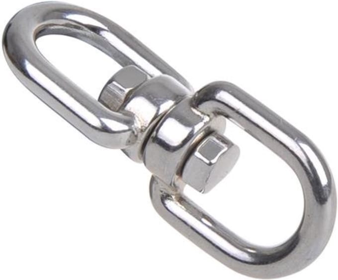 Seilflechter Wartelsluiting - 6 mm - A4 RVS AISI 316 - Oog/Oog - 1350 daN