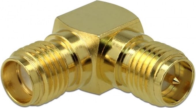 RP-SMA (v) - SMA (v) haakse adapter - 50 Ohm / 3 GHz