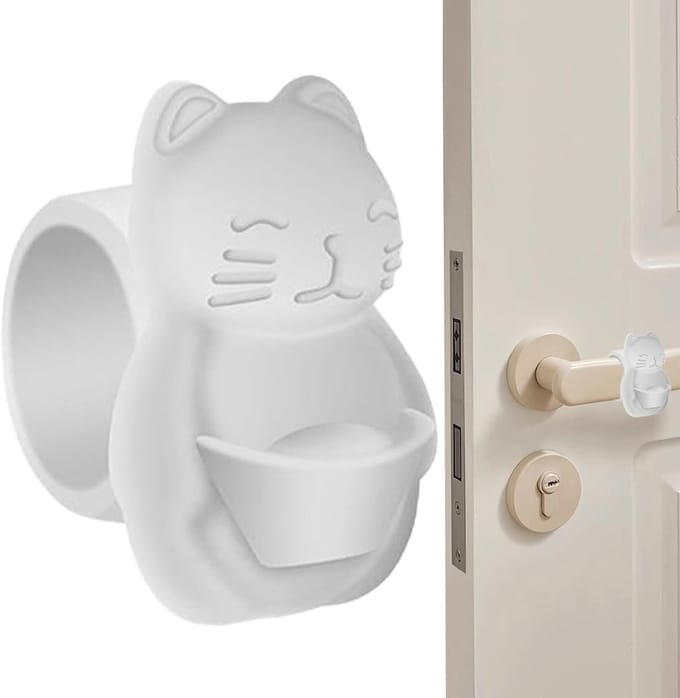 Deurstopper - Deurklem Deurbuffer - Bescherming Meubels - Boorvrije Installatie - 6.5x6.5 cm - Transparant