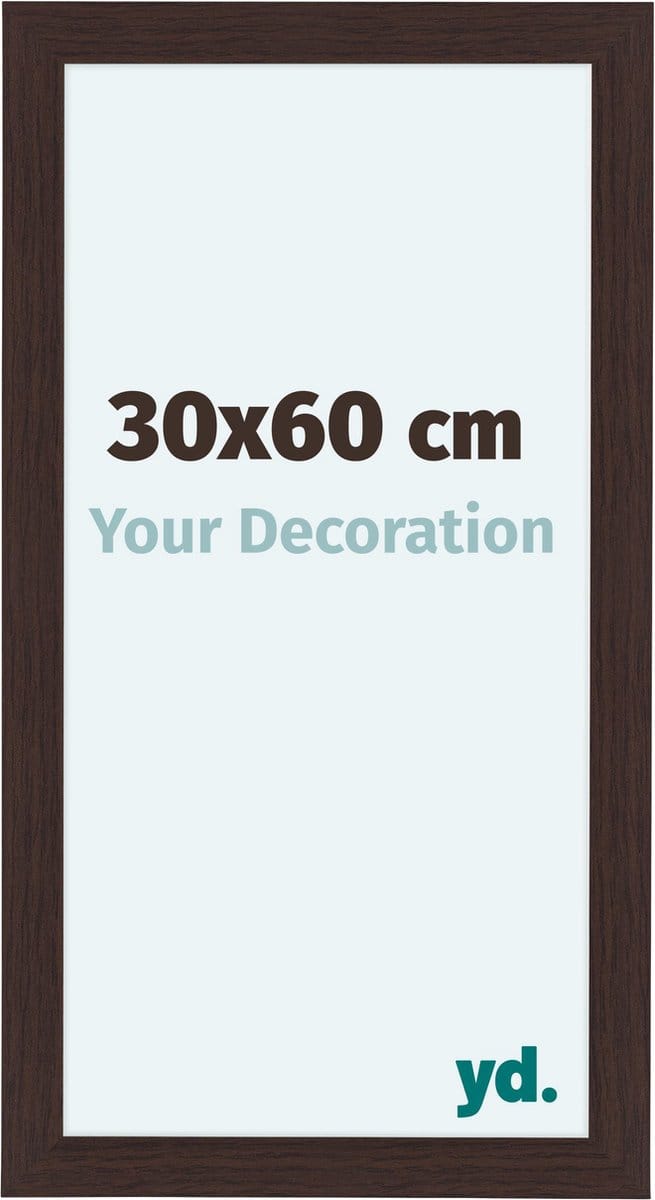 Your Decoration - Fotolijst 30x60 cm - MDF - Eiken Donker - Como