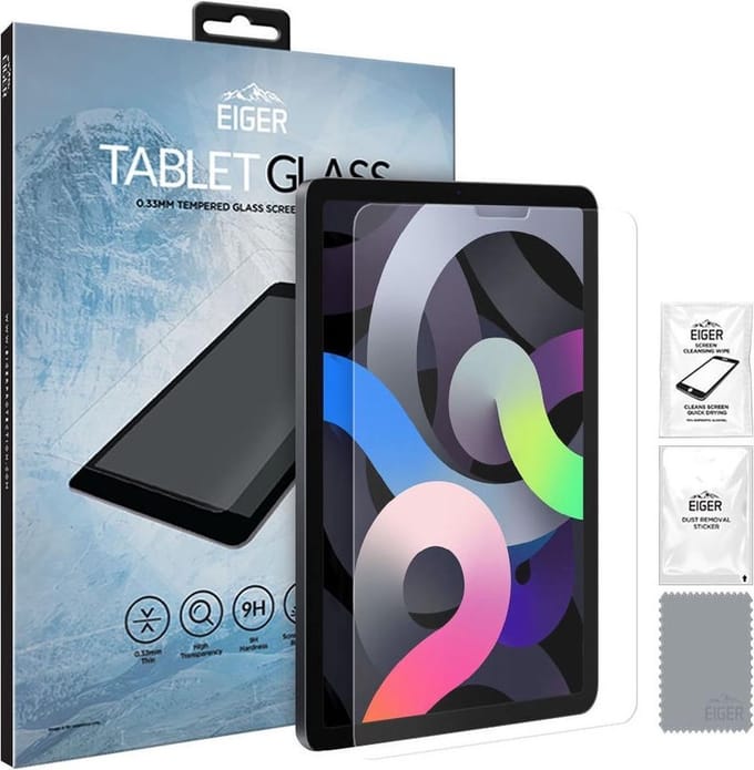 Eiger Tempered Glass Case Friendly Plat Geschikt voor Apple iPad Air 2020/Pro 11