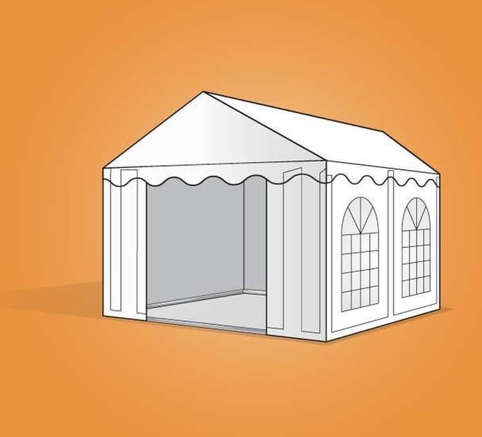 Ambisphere - Feesttent - Partytent - Opslagtent - 3x3m