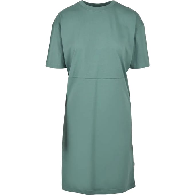 Urban Classics - Organic Oversized Slit Korte jurk - XS - Groen
