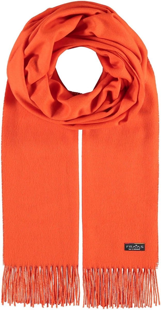 FRAAS Sjaal Pure Polyacrylic Scarf Orange Oranje