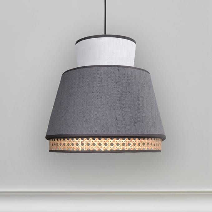 MARKET SET Singapore XM hanglamp antraciet/wit
