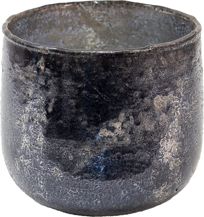 Clayre & Eef Theelichthouder Ø 13x12 cm Grijs Glas