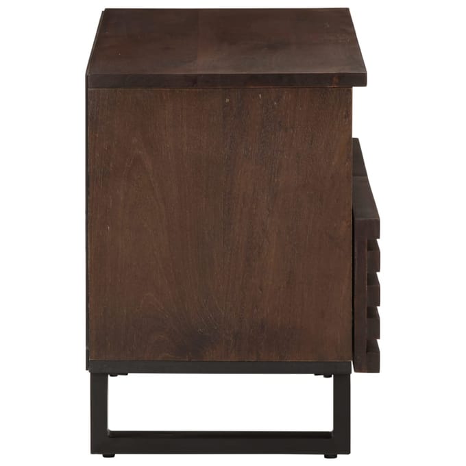 vidaXL - Tv-meubel - 70x34x46 - cm - massief - mangohout - bruin