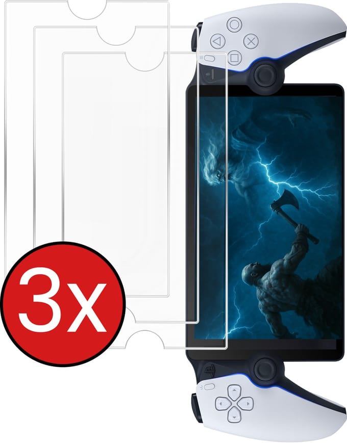Screenprotector Geschikt voor PlayStation Portal Screenprotector Tempered Glass Screen Protector Gehard Glas - 3 PACK