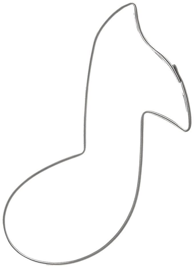 Orion - RVS Koekjesvorm - Muzieknoot - 7cm