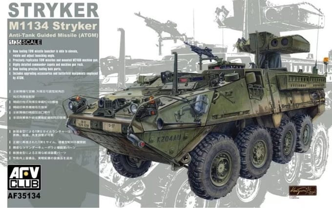 AFV Club Modelbouwpakket Militaire voertuigen - 35134 M1134 Stryker ATGM Plastic - 1:35 - Modelbouw