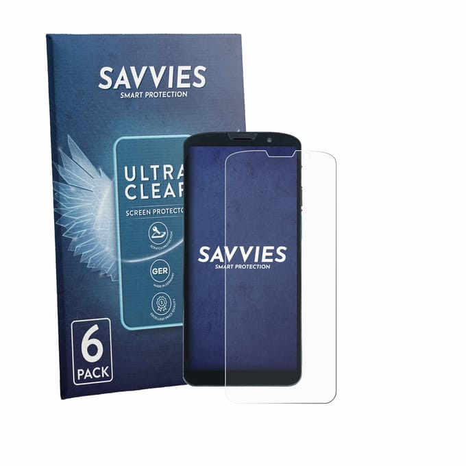 Savvies - Screenprotector voor Unitech EA630 - Folie Beschermfolie transparant 6 Stuks