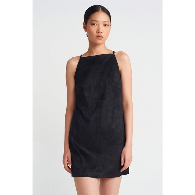 Mouwloze Mini Jurk Met Rits