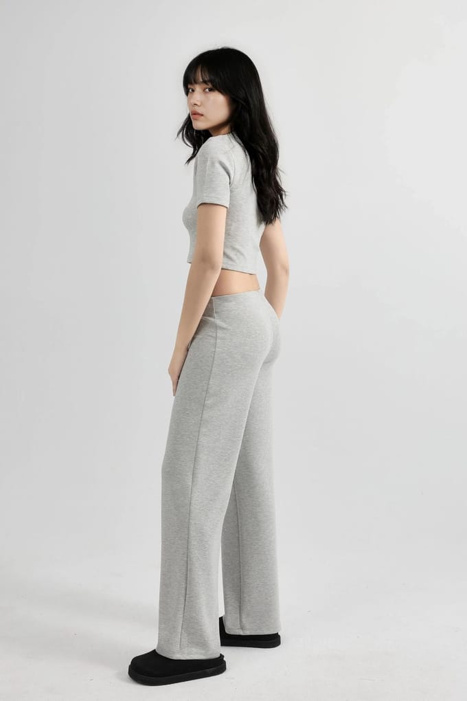 Hoge Taille Rechte Pijpen Broek