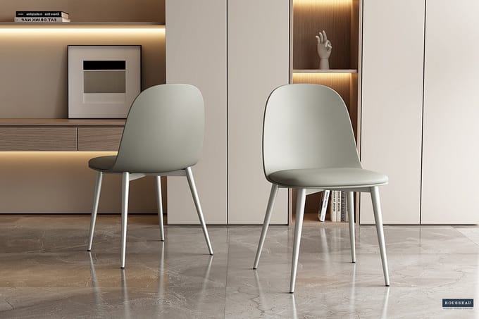 Stoel Jasmin | 51 X 44 X 81 Cm | Grijsgroen