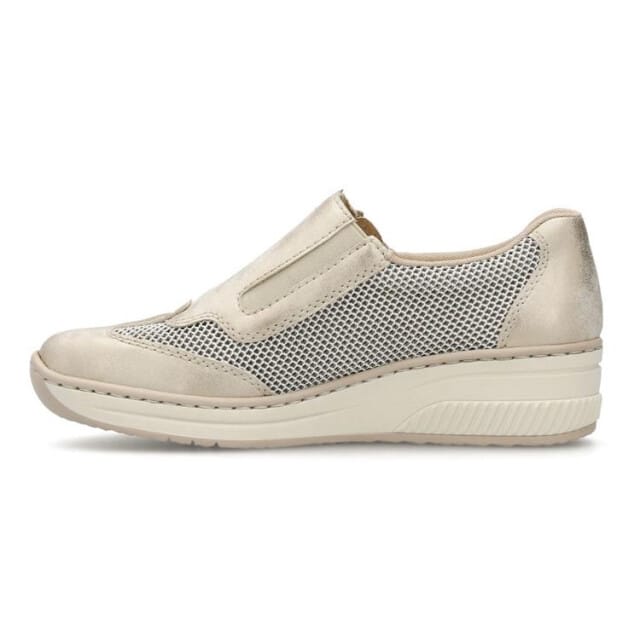 Rieker Instappers beige Synthetisch - Maat 42