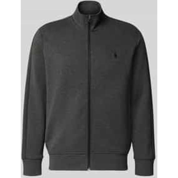 relaxed fit sweatjack van katoenmix