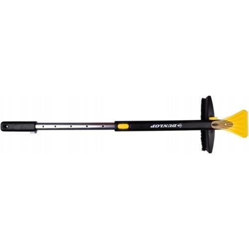 Dunlop ijskrabber met borstel - Zwart/Geel