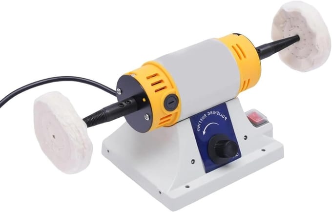 Sieraden polijstmachine - Metaal polijster - Objecten polijsten - Instelbare snelheid - 320W - Zwart