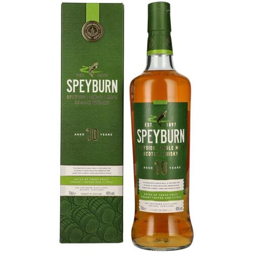 Speyburn 10 Years Old Speyside Single Malt Scotch Whisky 40% Vol. 0,7l in geschenkverpakking