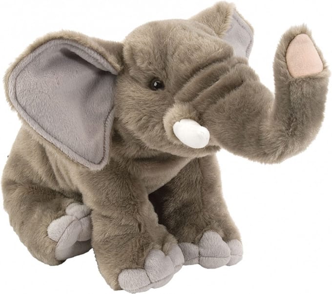 Wild Republic Pluche olifant - olifanten knuffel - 30 cm - wilde dieren knuffel