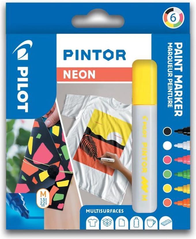 Pilot Pintor verfstiften neon set van 6
