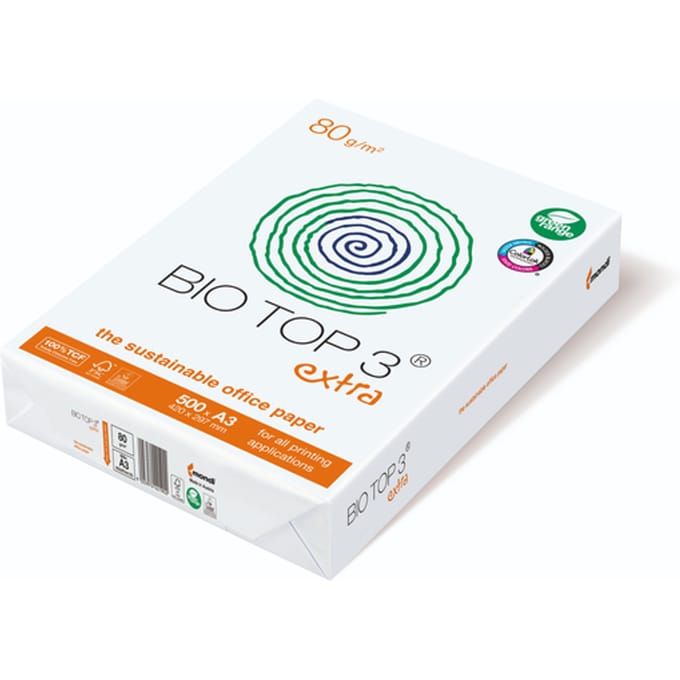 Kopieerpapier BioTop 3 A3 80gr naturel 500 vel