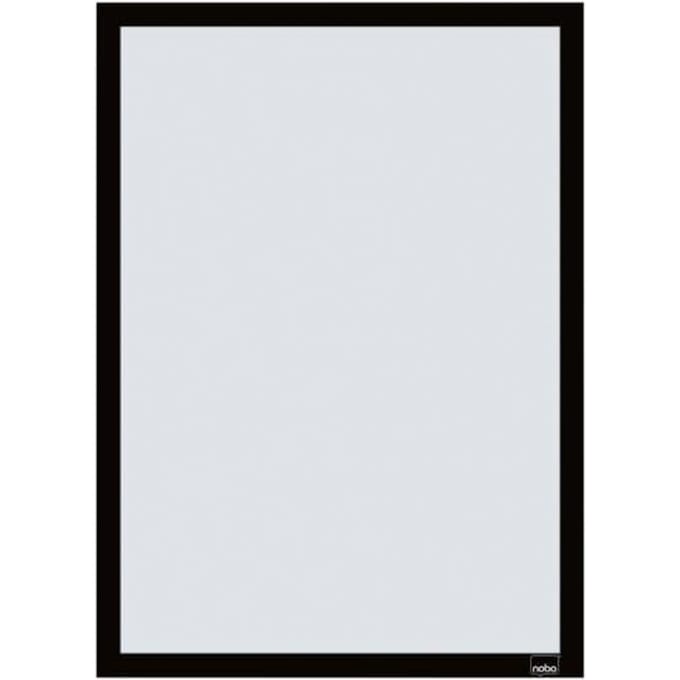 Nobo zelfklevend magnetisch kader - A3 - Set van 2 stuks - Zwart