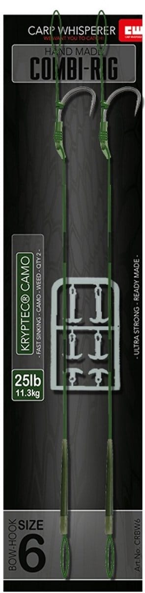 Carp Whisperer - Combi rig - Haak maat: 4 - 2 stuks - Weed