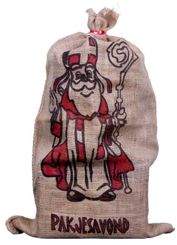 De zak van Sinterklaas - 60x102cm - Rood & zwart