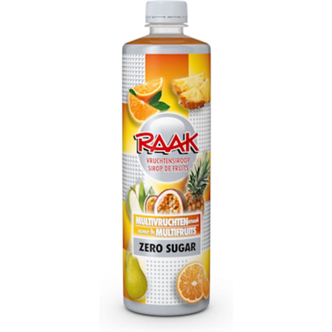 Siroop RAAK multivruchten zero sugar 750ml