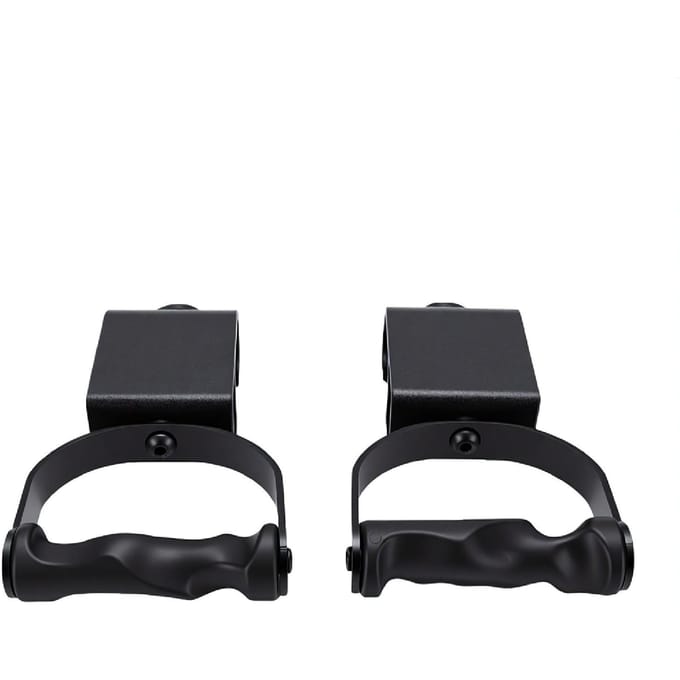 2 STKS Roterende Pull-up Handvatten ABS Ergonomische Pull-up Bar Greep Handvatten voor Barbell Krachttraining Workout Zwart black