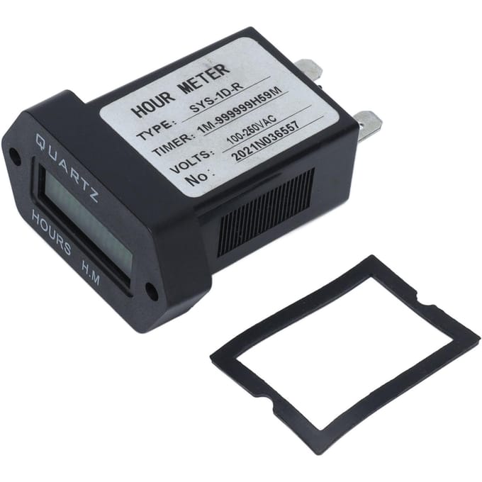 Industriële Telteller Stabiele Hoge Nauwkeurigheid Digitale Display Timer Met Rubberen Ring voor Generator Graafmachine Grasmaaier