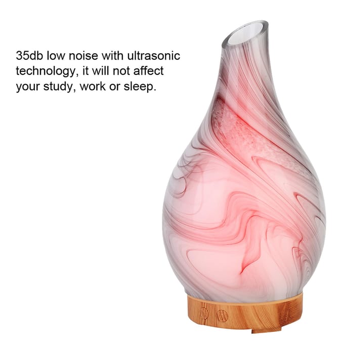 100ml Draagbare Diffuser Luchtnevelmaker Desktop Auto Slaapkamer Kleurrijk Licht Luchtbevochtiger UK Plug white
