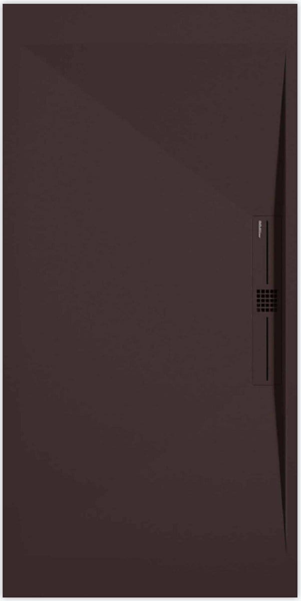 Sanifun douchebak Stone Side Chocolate Smooth 1100 x 800 P