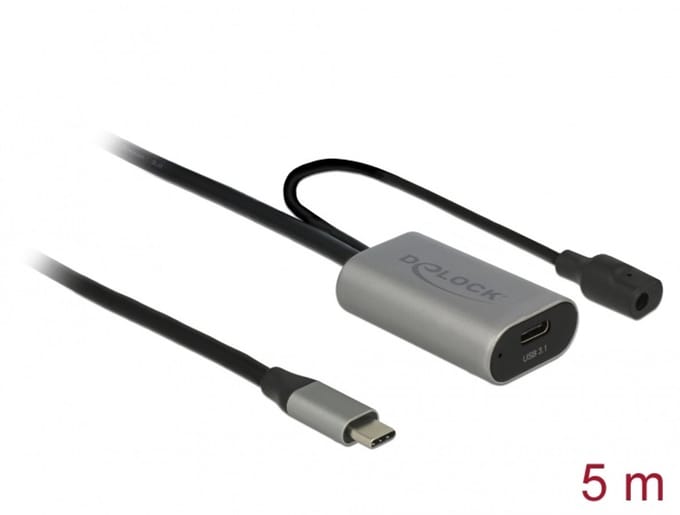Delock Active USB 3.1 Gen 1 extension cable USB Type-C™ 5 m