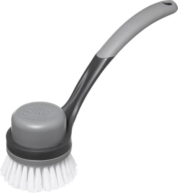 5five Afwasborstel met verwijderbare kop - soft-touch handvat - 25 cm - kunststof