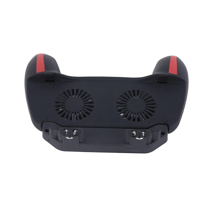 Mobiele Gamecontroller met Koelventilator Stille Werking Gaming Grip Gamepad Mobiele Controller Trigger voor Telefoon H10 black