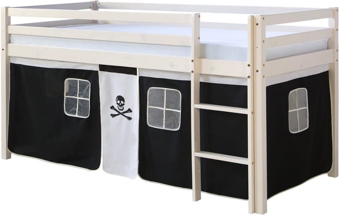 Homestyle4u Hoogslaper - 90x200 cm - Piraat - Ladder